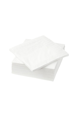Ikea Fantastısk Peçete Beyaz 50'li 24 x 24 CM