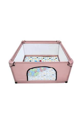 Premio Keten Güvenli Bebek ve Çocuk Oyun Alanı Oyun Parkı 120x120 Oyun Matı Ve Topları