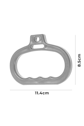 Microcase Ergonomik Çok Amaçlı Taşıma Ve Destek Tutacağı Kaydırmaz Güçlü Kavrama Aparatı Spor, Alışveriş Ve Endüstriyel Kullanıma Uygun 2 Adet - Al5876 Gri