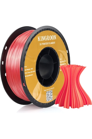 Kingroon Pla Silk Kırmızı Filament - 1kg