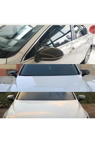 Volkswagen Vw Passat B8 2015 2016 2017 2018 2019 Uyumlu Yarasa Batman Ayna Kapağı Takımı Piano Black Parlak Siyah