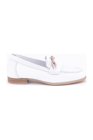 Mammamia D24ya-3215 Kadın Deri Loafer Ayakkabı D24YA-3215-R7263 Beyaz