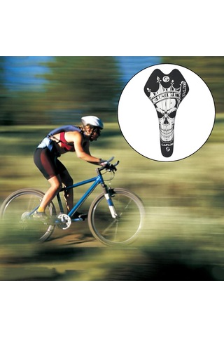 Homyl Yol Bisikleti Eyer Yarış Spor Dağ Yumuşak Yastık Gümüş Gümüş