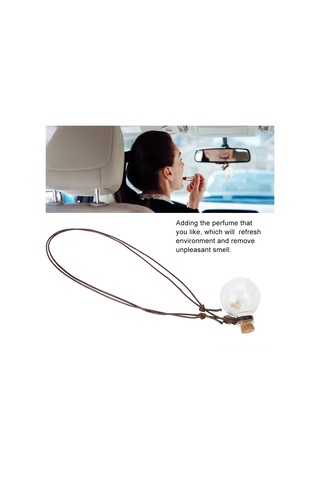 Springsun Araba, Ev Ve Tekne İçin Asılabilir Cam Kavanozlu Koku Flakonları - Kendi Parfümünü Ekleyebilir, Kuru Çiçekli Dekoratif Aromalı Aksesuarlar 2.8