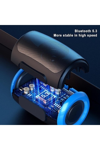 Tsn-1 Taşınabilir Hoparlör Kablosuz Bluetooth Hoparlörler 5.3 Stereo Fm/sd/usb Disk/aux Modları İle Su Geçirmez Dış Mekan İçin Hifi Ses