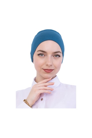 Modish Group Pratik Bone Pamuklu Tesettür İç Bone, Başörtüsü İçin Hazır Viskon Şapka, Namaz Günlük Kullanım İçin Turkuaz