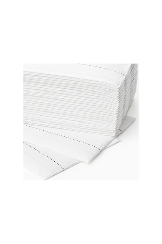 Ikea Verklıghet Peçete Beyaz - Mavi 30'lu 38 x 38 CM