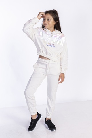 Toontoy Kız Çocuk Hologram Detaylı Eşofman Takımı Yeşil