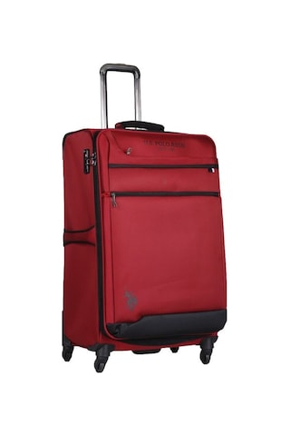 U.s. Polo Assn. Bordo Kumaş Unisex Büyük Boy Valiz Plvlz9102a-b 001