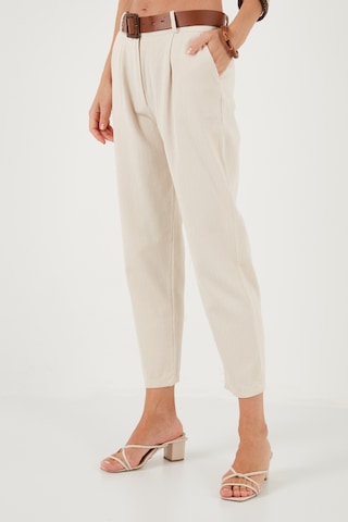 Lela % 100 Pamuklu Regular Fit Bayan Pantolon 673Py2007 Bej