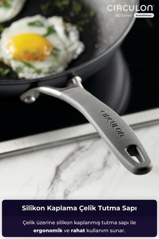 Circulon 30 Cm Kızartma Tavası Gri - Siyah