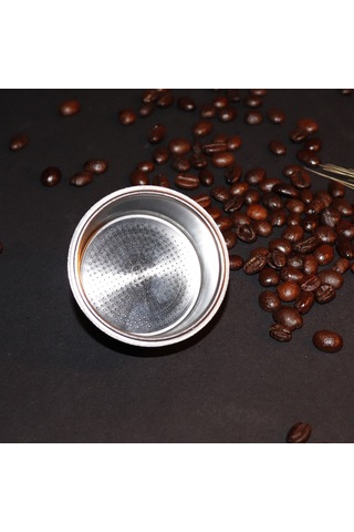 Mufunye 51mm Paslanmaz Çelik Kahve Filtre Sepeti - Breville Bes880/bes810/bes500/bambino Plus/bes870xl/bes860xl/bes878/bes450 Uyumlu Gümüş