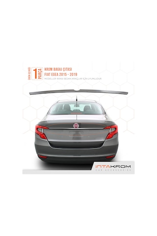 intakrom Fiat Egea Krom Bagaj Çıtası 2015 Üzeri Sedan