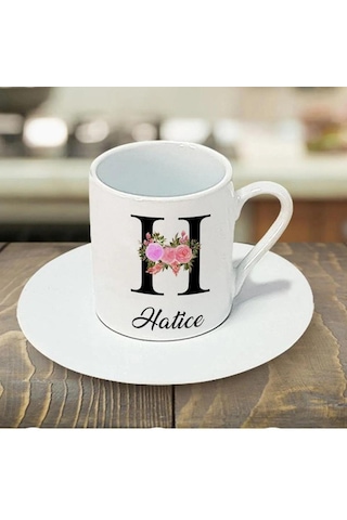 İsme Özel Kahve Fincanı Beyaz