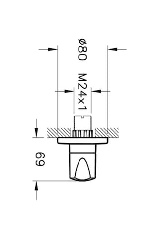 Artema A41443 Ankastre Stop Valf Krom