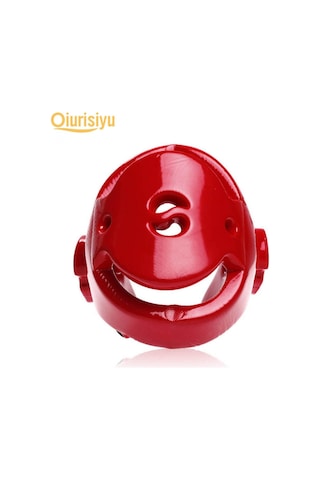 Kırmızı Boks Taekwondo Muay Thai Kask Baş Koruma Koruyucu Eğitim Dişlisi Kırmızı