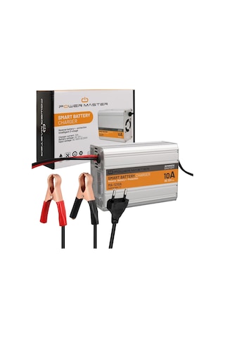 12v 10a Akıllı Hızlı Akü Şarj Cihazı, Analog Amper Göstergeli, 125x90x55mm