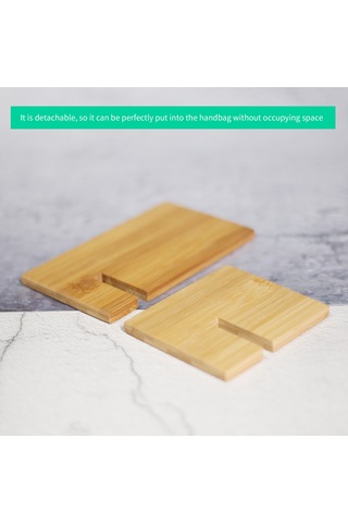 Kosona Doğal Ahşap Masa Telefon Tutucu - 4-8 İnç Telefonlar İçin, Video İzle Ve Konuşmak İçin Sabit Tutma, Kolay Montajlı