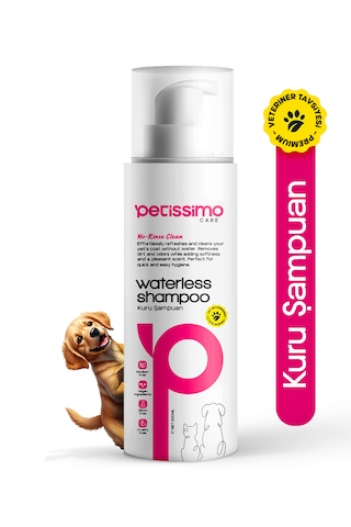 Petissimo Care Kuru Köpek Şampuanı - Bit Pire Kene Ve Parazit Önleyici - Tüy Dökülmesi Karşıtı - 200 Ml