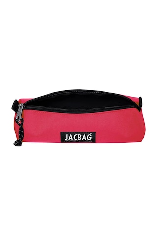 Jacbag Mercan Kız Çocuk Tek Gözlü Silindir Kalemlik - Kalem Kutusu Çok Renkli