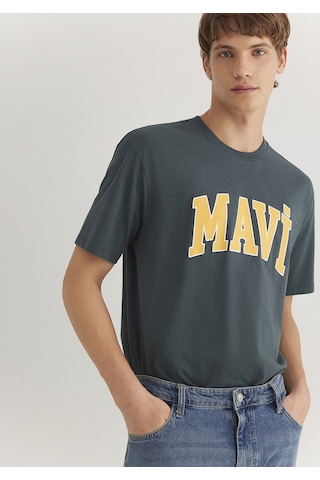 Mavi - Mavi Logo Baskılı Yeşil Tişört 0611711-71598 Yeşil