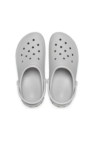 Crocs 209651 Off Court Logo Clog Gri Erkek Terlik Gri
