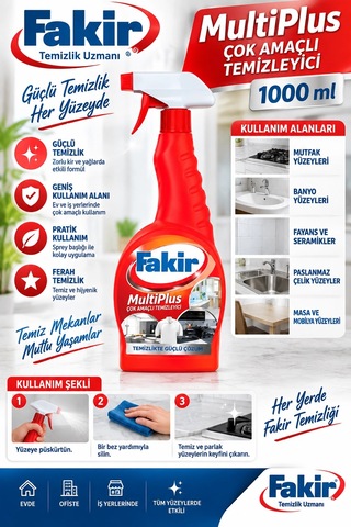 Fakir Multiplus Çok Amaçlı Temizleyici 1000 Ml
