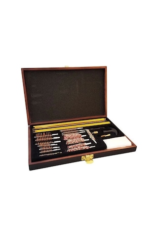 27parça Ahşap Kutu Evrensel Temizleme Seti