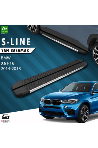 S-dizayn Bmw X6 F16 S-line Krom Yan Basamak 193 Cm 2014-2018 A+ Kalite