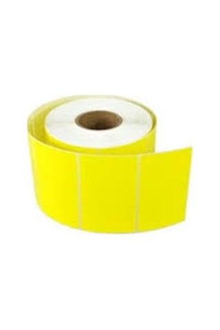40X50 Eczane İlaç Tarif Etiketi Sarı Zemin 40 x 50 MM 1 Rulo 1000'li Sarım Eko Termal