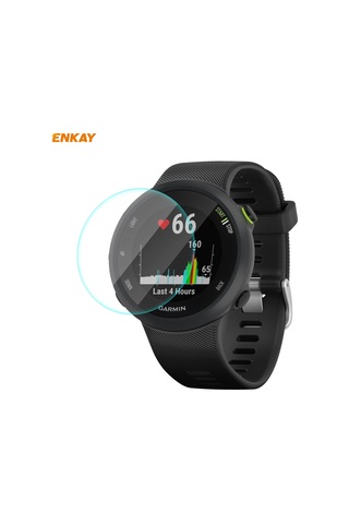 Garmin Forerunner 45 / 45s İçin Enkay Hat-prince 0.2mm 9h 2.15d Kavisli Kenar Temperli Cam Ekran Koruyucu Film İzle