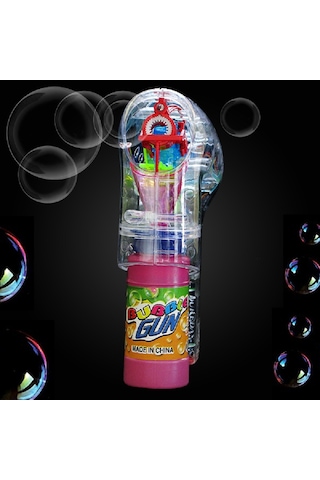 Vıp Kalite Renkli Led Işıklı Köpük Tabancası Bubbles Gun Baloncuk Tabancası + 2 Özel Yedek Köpük