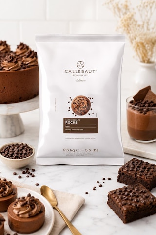 Callebaut Chocrocks Bitter Parça Çikolata 4 7 Mm 2,5 Kg