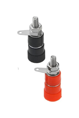 Koodmax 5 Takım 4mm Orta Boy Born Klemens 5 Kırmızı - 5 Siyah