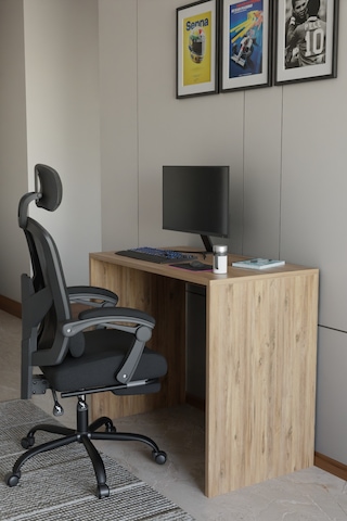 Alpa Ev Mobilya Çalışma Masası, Modern Bilgisayar Masası, Ofis & Ev Kullanımı, Minimal Tasarım Atlantik Çam