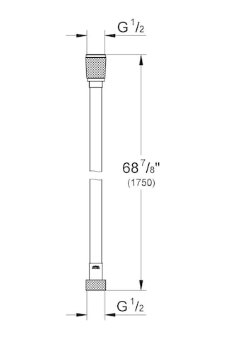 Grohe Plastik Silverfleks Duş Spiral Hortumu 175 Cm Hard Graphite Diğer