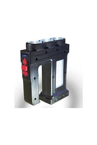 Funtree Işıklı Parlak Led El Feneri, 1000 Yüksek Lümen, Siyah Model, 1000 Lümen Siyah El Feneri Siyah