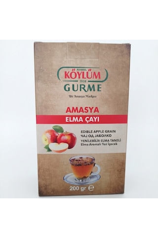 Köylüm Gurme Doğal Amasya Elma Çayı 200 Gr 2 Adet + Hekim Efendi Leblebili Dibek Kahvesi 200 Gr