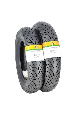 Spontini Lastik Takımı 350-10 Ve 90/90-12 Tl Tubeless - Dubleks