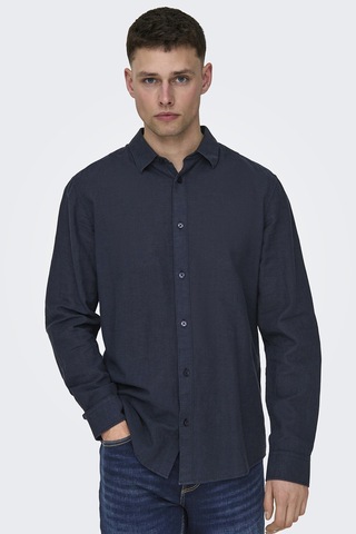 Only & Sons Erkek Gömlek 22012321 Lacivert Lacivert
