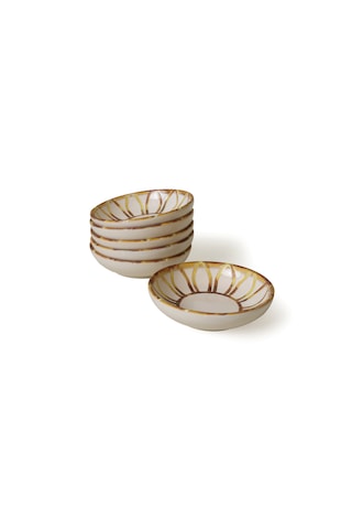Keramika Worn Gold Halka Çerezlik / Sosluk 13 Cm 6 Adet 22967