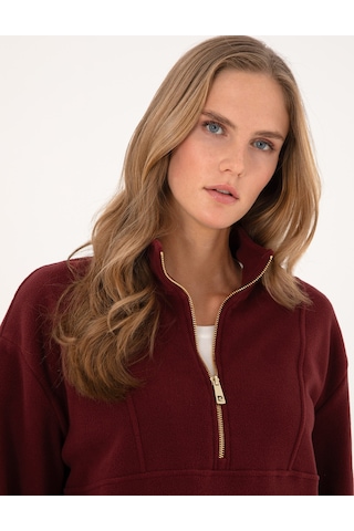 Pierre Cardin Kadın Vişne Sweatshirt 50314954-vr223 Vişne