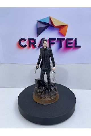 John Wick Figür Silahlı Aksiyon Biblo Sinema Karakter Heykelcik 15 Cm Koleksiyonluk