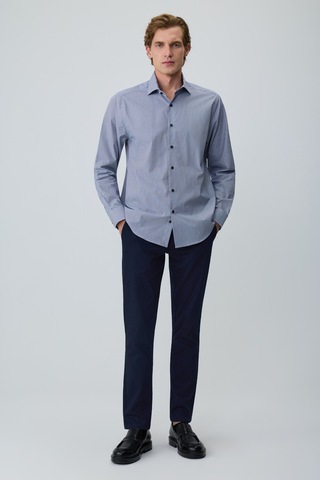Morven Erkek Lacivert Pamuk Trend Dynamic Fit İtalyan Yaka Gömlek 26mc004040200 Lacivert