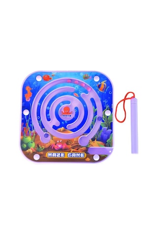 Maze Game Labirent Oyunu Mıknatıs Kalemli Mor Yb3249