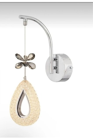 Candela Model Krom Kaplama Oturma Yatak Mutfak Çocuk Odası Duvar Led Pilli Aplik Krom