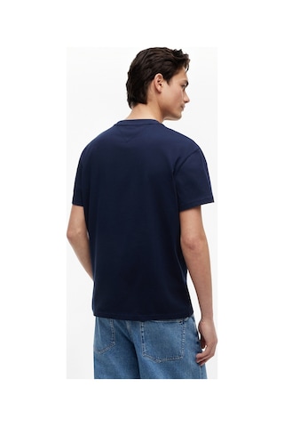 Tommy Hilfiger Tjm Reg Bıg Flag Ss Tee Ext Erkek Mavi T-shirt - Dm0dm22645