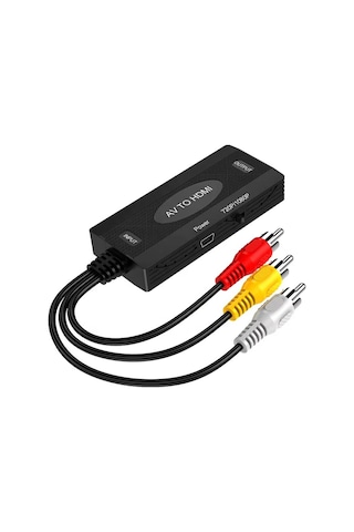 Rca Av'den Hdtv'ye Dönüştürücü Adaptörü Ses Video Dönüştürücü Adaptör