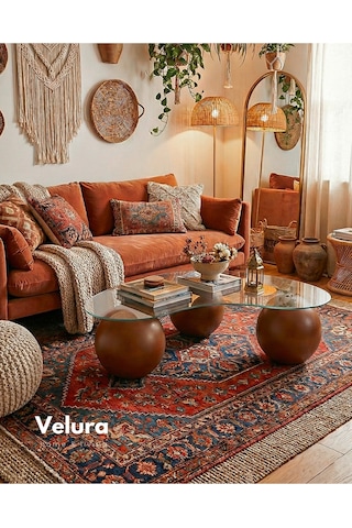 Modern Orta Sehpa & Küre Sehpa & Top Sehpa & Cam Sehpa Ceviz