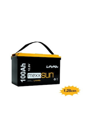 Mexxsun 12.8 Volt-100ah Lifepo4 Lityum Akü